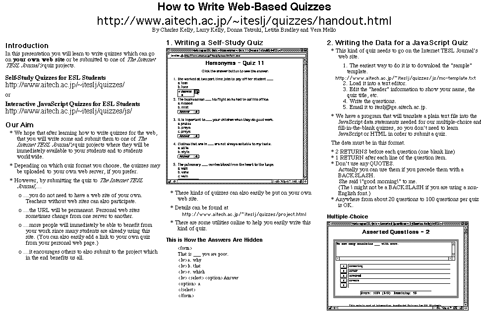 conference handout template
